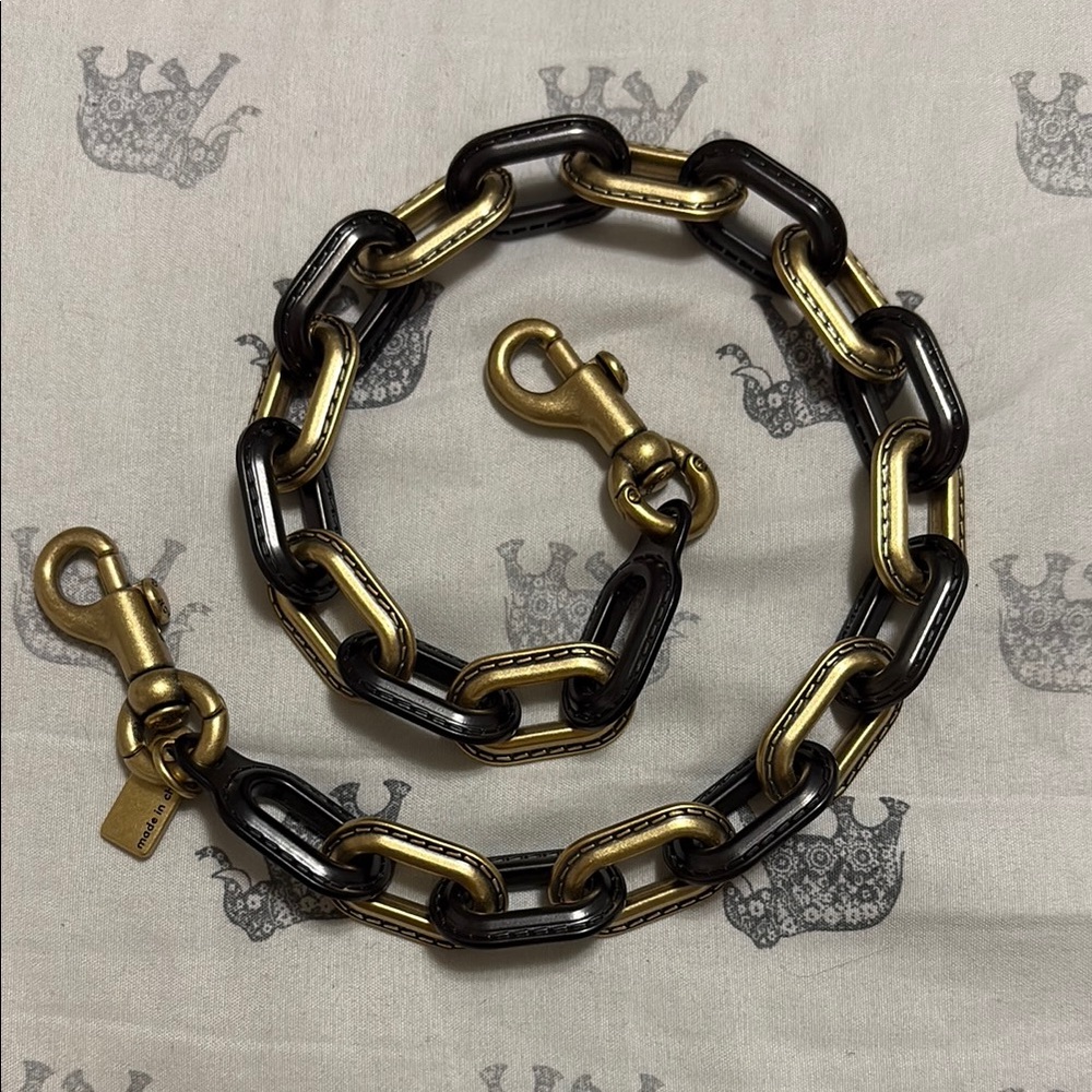 Coach Black and Gold Belt